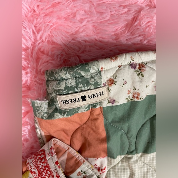 Teddy Fresh Patchwork Quilted Jacket Women’s Size XL Multicolor Cottagecore - Picture 5 of 7